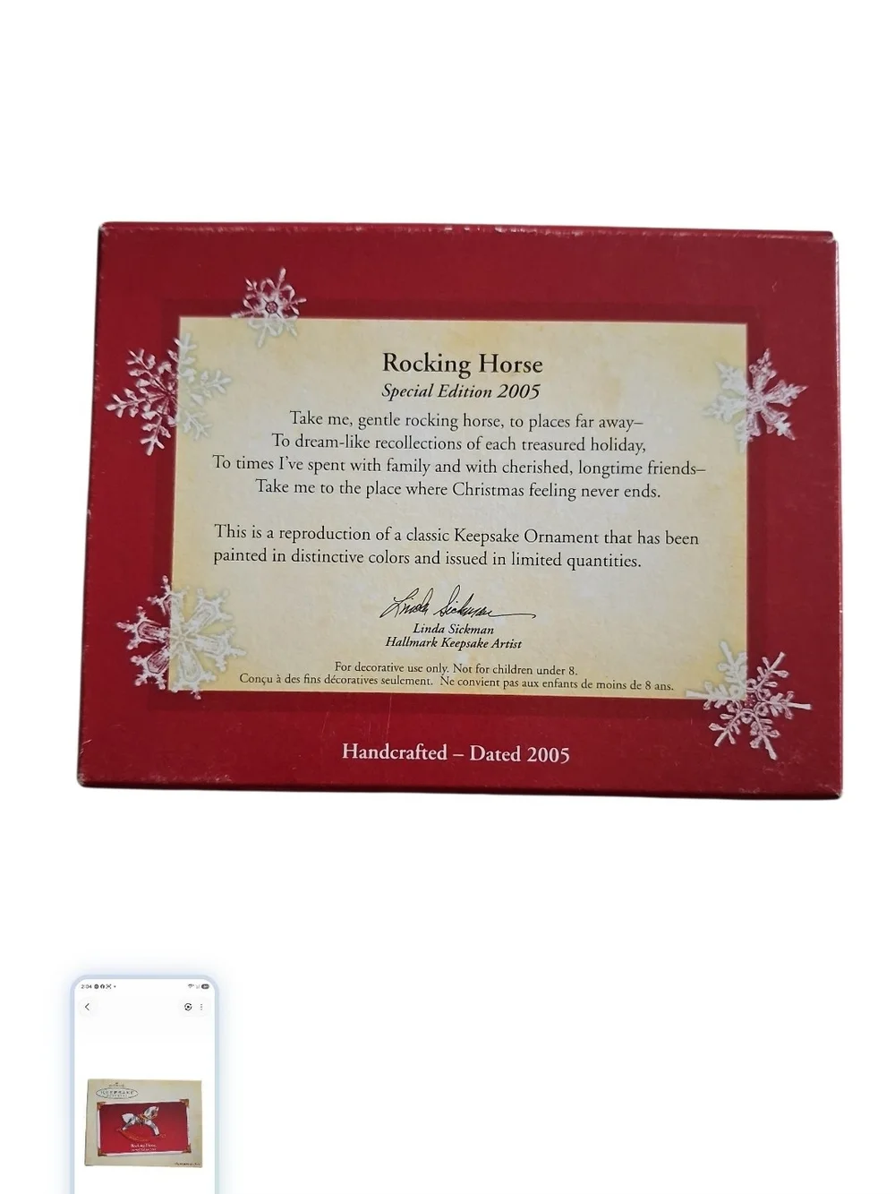 Hallmark boxed keepsake